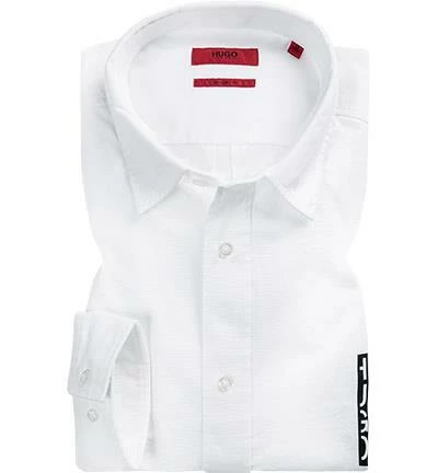 Schlussverkauf 👍 HUGO Hemd Emorino 50405789/199 Straight Fit, Baumwolle, Weiß 😀 1 Schlussverkauf 👍 HUGO Hemd Emorino 50405789/199 Straight Fit, Baumwolle, Weiß 😀
