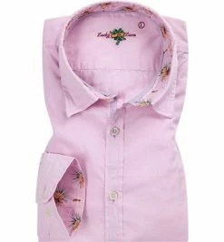 Auslauf 💯 Lucky de Luca Hemd Nyro 62052/71101-3 Baumwolle, Rosé, Pink 😀