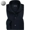Bestes Angebot 🎁 van Laack Hemd Meisterwerk 180031/M-PER-L/790 Jersey, Dunkelblau, Nachtblau ✔️