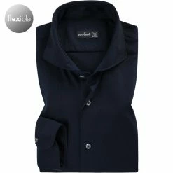 Bestes Angebot 🎁 van Laack Hemd Meisterwerk 180031/M-PER-L/790 Jersey, Dunkelblau, Nachtblau ✔️