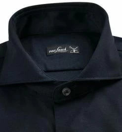 Bestes Angebot 🎁 van Laack Hemd Meisterwerk 180031/M-PER-L/790 Jersey, Dunkelblau, Nachtblau ✔️ -Hemden Verkaufsgeschäft 323173 norm2