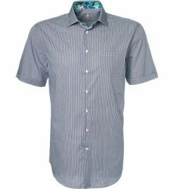 Top 10 👍 Jacques Britt Hemd Como Mix 581210/19 Kurzarmhemd, Custom Fit, Popeline, Blau-weiß gestreift, Dunkelblau 😉