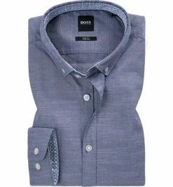 Bestpreis ✨ BOSS Hemd Rikard 50411922/402 Slim Fit, Oxford, Dunkelblau, Graublau 😍