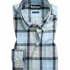 Blitzangebot ⭐ Barbour Hemd Burnside ocean blue MSH4519BL63 Tailored Fit, Popeline, Blau kariert ⭐