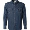 Aktion ✨ Wrangler Hemd denim W5MSLW301 👖 Jeanshemd, Regular Fit, Baumwolle, Dunkelblau 🔥