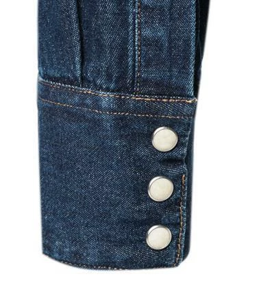 Aktion ✨ Wrangler Hemd denim W5MSLW301 👖 Jeanshemd, Regular Fit, Baumwolle, Dunkelblau 🔥 3 Aktion ✨ Wrangler Hemd denim W5MSLW301 👖 Jeanshemd, Regular Fit, Baumwolle, Dunkelblau 🔥 – Bild 3