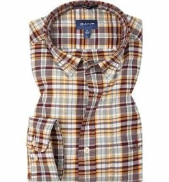 Bester Verkauf 🛒 Gant Hemd 3011430/605 Regular Fit, Twill, Multicolor kariert, Weinrot 🧨