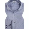 Bestes Angebot 😀 Stenströms Hemd 775221/2280/170 Slimline, Popeline, Blau gemustert, Dunkelblau 😀