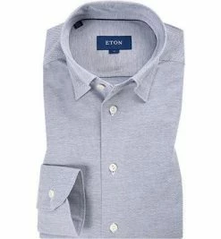 Blitzangebot 🤩 ETON Hemd 0562/62563/29 Baumwoll-Piqué, Navy meliert, Blau-weiß 💯