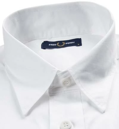 Brandneu ✨ Fred Perry Hemd M7551/100 Twill, Weiß 👏 2 Brandneu ✨ Fred Perry Hemd M7551/100 Twill, Weiß 👏 – Bild 2