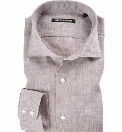 Beste Bewertungen von 👏 rosso e nero Hemd P6/0 Slim Fit, Reines Leinen, Cappuccino meliert, Cappuccino ⌛