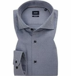 Bester Verkauf 👍 JOOP! Hemd Panko 30018838/401 Slim Fit, Baumwolle, Marine-weiß gemustert, Dunkelblau 🔥