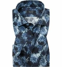 Beste Bewertungen von 😍 OLYMP Signature Tailored Fit 8555/44/11 Hemd, Baumwolle, Navy-hellblau gemustert, Blau 👍