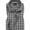 Neu 🤩 Strellson Hemd Sereno 30017533/030 Slim Fit, Baumwolle, Anthrazit kariert, Dunkelgrau kariert 🌟