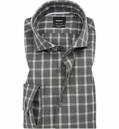 Neu 🤩 Strellson Hemd Sereno 30017533/030 Slim Fit, Baumwolle, Anthrazit kariert, Dunkelgrau kariert 🌟