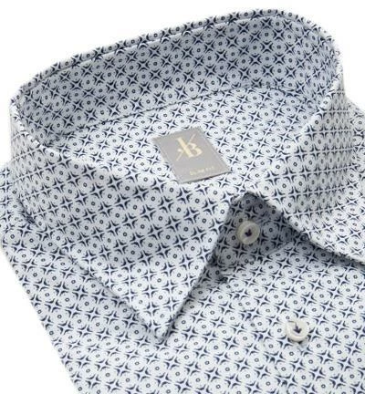 Bestes Angebot 💯 Jacques Britt Hemd Messina 662450/16 Slim Fit, Baumwolle, Marineblau-weiß gemustert, Blau 😍 2 Bestes Angebot 💯 Jacques Britt Hemd Messina 662450/16 Slim Fit, Baumwolle, Marineblau-weiß gemustert, Blau 😍 – Bild 2