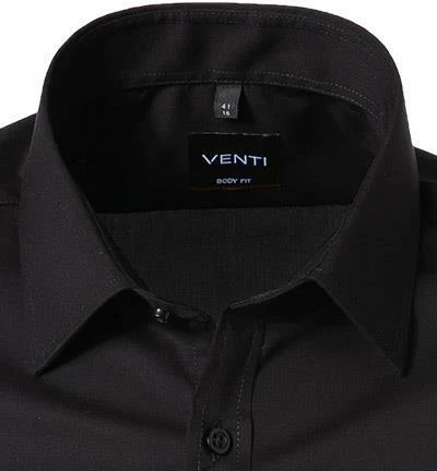 Brandneu 🤩 Venti Hemd Body Fit 001930/800 Kurzarmhemd, Baumwolle, Schwarz 😀 2 Brandneu 🤩 Venti Hemd Body Fit 001930/800 Kurzarmhemd, Baumwolle, Schwarz 😀 – Bild 2