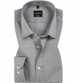 Bestpreis 👏 Venti Hemd Body Fit 001420/705 Chambray, Hellgrau meliert, Hellgrau 💯