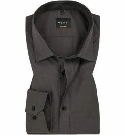 Auslauf 🎉 Venti Hemd Body Fit 001420/706 Chambray, Dunkelgrau 👍