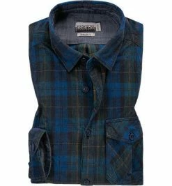 Großhandel ⌛ NAPAPIJRI Hemd NP000KC6/10C Regular Fit, Cord, Multicolor kariert, Dunkelblau 🧨
