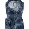 Brandneu 🔥 Jacques Britt Hemd Sardegna Mix 662460/17 Slim Fit, Baumwolle, Marineblau gemustert, Dunkelblau 🌟