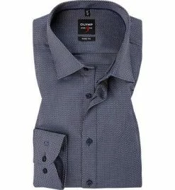 Bester Verkauf 🤩 OLYMP Level Five Body Fit 69EL 2023/49/18 Hemd, Baumwolle, Extra langer Arm, Marineblau meliert, Marine ⭐