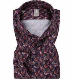 Top 10 🎁 Jacques Britt Hemd Sardegna 652221/47 Perfect Fit, Baumwolle, Dunkelblau-rot gemustert, Dunkelblau-rot ⌛