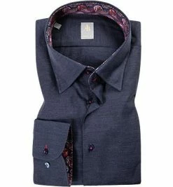 Auslauf 🎉 Jacques Britt Hemd Messina Mix 652200/19 Perfect Fit, Chambray, Dunkelblau, Marine 🎁