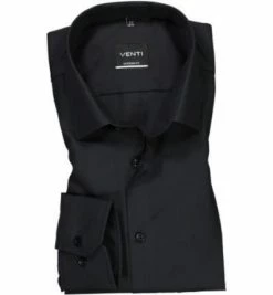 Budget 🌟 Venti Modern Fit Kent 001480/800 Hemd, Moden Fit, Popeline, Dunkelblau, Schwarz 🥰