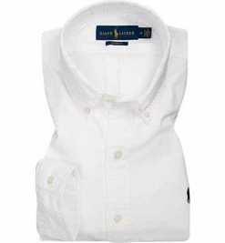 Auslauf ✨ Polo Ralph Lauren Hemd 710772290/003 Custom Fit, Oxford, Weiß ⭐