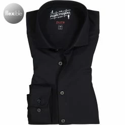 Neu 🤩 PURE Hemd 3387-21150/001 Funktionsmaterial, Schwarz ⌛