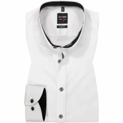 Neu 😉 OLYMP Level Five Body Fit 0767/64/67 Hemd, Baumwolle, Weiß, Weiß-blau ✔️