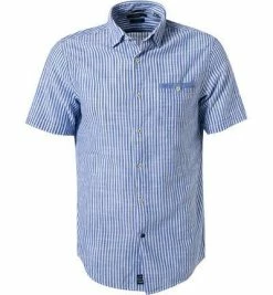 Bestes Angebot 🔔 Pierre Cardin Hemd 53916/000/27174/9051 Kurzarmhemd, Modern Fit, Baumwolle, Hellblau gestreift, Hellblau 😀