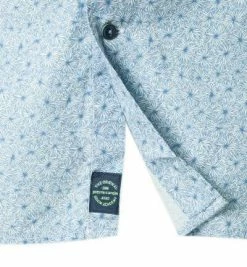 Bestpreis 💯 Pierre Cardin Hemd 53889/000/27161/9001 Kurzarmhemd, Modern Fit, Popeline, Bleu gemustert, Hellblau 🧨 -Hemden Verkaufsgeschäft 338833 norm3