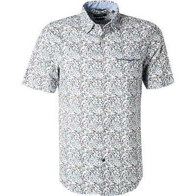 Auslauf 🔥 Pierre Cardin Hemd 53889/000/27163/9000 Kurzarmhemd, Modern Fit, Baumwolle, Weiß-hellblau gemustert, Weiß 🌟 1 Auslauf 🔥 Pierre Cardin Hemd 53889/000/27163/9000 Kurzarmhemd, Modern Fit, Baumwolle, Weiß-hellblau gemustert, Weiß 🌟