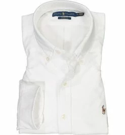 Neu 🔔 Polo Ralph Lauren Hemd 710792041/001 Custom Fit, Oxford, Weiß 🛒