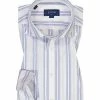 Angebote 🔔 ETON Hemd 1000/00596/01 Slim Fit, Baumwolle, Weiß gestreift, Weiß-blau 🥰