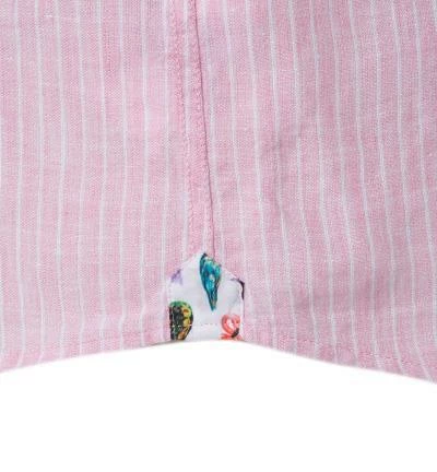 Coupon 🌟 Lucky de Luca Hemd Tino 91212/2 Reines Leinen, Hellrosé gestreift, Pink-weiß 👏 4 Coupon 🌟 Lucky de Luca Hemd Tino 91212/2 Reines Leinen, Hellrosé gestreift, Pink-weiß 👏 – Bild 4