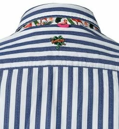 Rabatt 😀 Lucky de Luca Hemd Tino 91213/1 Baumwolle, Navy-weiß gestreift, Dunkelblau-weiß 🔥 -Hemden Verkaufsgeschäft 340335 norm6