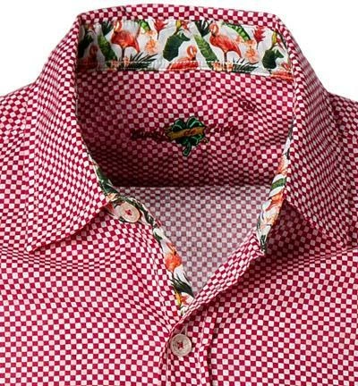 Großhandel 😉 Lucky de Luca Hemd Nyro 91103/1 Popeline, Rot kariert, Rot 🎁 2 Großhandel 😉 Lucky de Luca Hemd Nyro 91103/1 Popeline, Rot kariert, Rot 🎁 – Bild 2