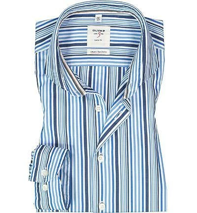 Bester Verkauf 🥰 OLYMP Level Five Body Fit smartbusiness 3538/54/18 Hemd, Baumwolle, Marineblau gestreift, Marine 🎁 1 Bester Verkauf 🥰 OLYMP Level Five Body Fit smartbusiness 3538/54/18 Hemd, Baumwolle, Marineblau gestreift, Marine 🎁