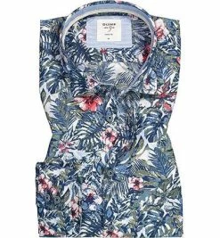 Billig 🛒 OLYMP Casual Level Five Body Fit 3086/54/15 Hemd, Baumwolle, Dunkelblau gemustert, Blau 🌟