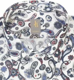 Coupon 🌟 Jacques Britt Hemd Como 836020/13 Custom Fit, Popeline, Weiß-blau gemustert, Weiß-blau-rot 🥰 -Hemden Verkaufsgeschäft 340790 norm2