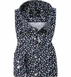 Bester Verkauf 🌟 Seidensticker Hemd 193980/19 Regular Fit, Popeline, Dunkelblau gemustert, Dunkelblau 🔥