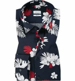 Besorgen 😀 Seidensticker Hemd 193990/47 Regular Fit, Popeline, Dunkelblau gemustert, Multicolor 😉