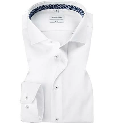 Coupon 🔥 Seidensticker Hemd EL 695125/01 Slim Fit, Twill, Extra langer Arm, Weiß ✔️ 1 Coupon 🔥 Seidensticker Hemd EL 695125/01 Slim Fit, Twill, Extra langer Arm, Weiß ✔️