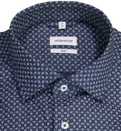 Aktion 🧨 Seidensticker Hemd EL 694815/17 Slim Fit, Baumwolle, Extra langer Arm, Blau gemustert, Blau 👍 2 Aktion 🧨 Seidensticker Hemd EL 694815/17 Slim Fit, Baumwolle, Extra langer Arm, Blau gemustert, Blau 👍 – Bild 2