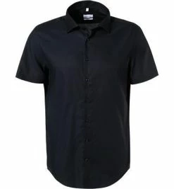 Neu 😀 Seidensticker Hemd 194581/19 Kurzarmhemd, Regular Fit, Baumwolle, Nachtblau 🤩