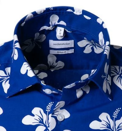 Angebote 👏 Seidensticker Hemd 194291/15 Kurzarmhemd, Regular Fit, Popeline, Blau-weiß gemustert, Blau 👍 2 Angebote 👏 Seidensticker Hemd 194291/15 Kurzarmhemd, Regular Fit, Popeline, Blau-weiß gemustert, Blau 👍 – Bild 2