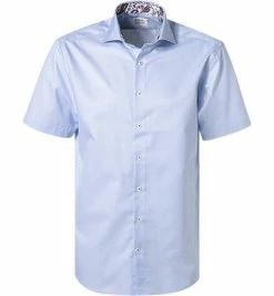 Bestpreis ✔️ Stenströms Hemd 684114/2307/102 Kurzarmhemd, Fitted Body, Baumwolle, Hellblau gestreift, Hellblau 😀